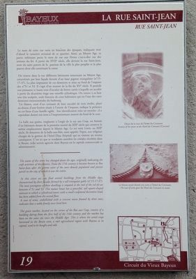 La Rue Saint-Jean Marker. Click for full size. La Rue Saint-Jean Marker image. Click for full size.