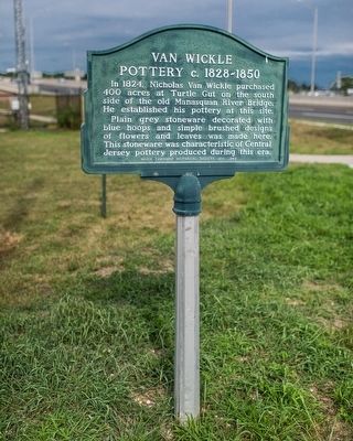 Van Wickle Pottery Marker. Click for full size. Van Wickle Pottery Marker image. Click for full size.