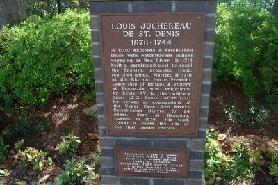 Louis Juchereau de St. Denis Marker. Click for full size. Louis Juchereau de St. Denis Marker image. Click for full size.