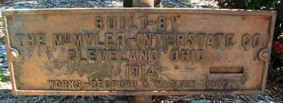 Turntable Builder Marker at C. B. & Q. Railroad Depot image. Click for full size.
