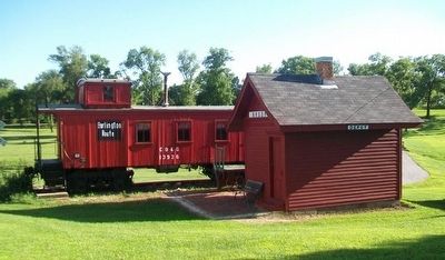Depot and Caboose image. Click for full size.