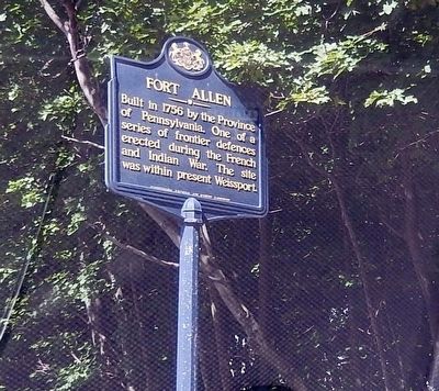 Fort Allen Marker. Click for full size. Fort Allen Marker image. Click for full size.