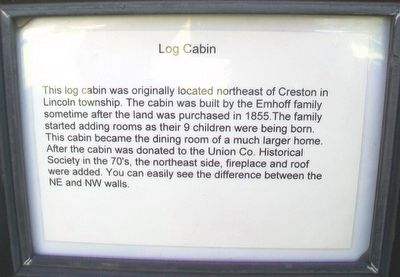 Log Cabin Marker. Click for full size. Log Cabin Marker image. Click for full size.