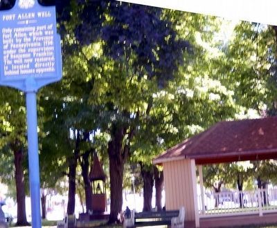 Fort Allen Well Marker. Click for full size. Fort Allen Well Marker image. Click for full size.