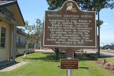 Historic Lukeville School Marker image. Click for full size.