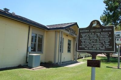 Historic Lukeville School and Marker image. Click for full size.