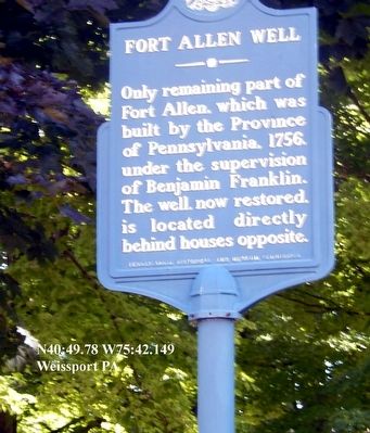 Fort Allen Marker image. Click for full size.