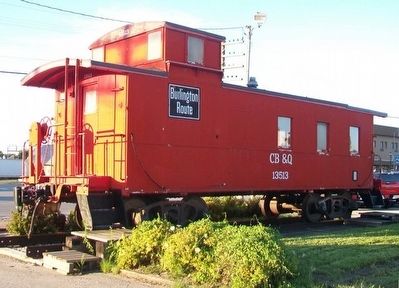 Burlington Route NE-10 Waycar #13513 and Marker. Click for full size. Burlington Route NE-10 Waycar #13513 and Marker image. Click for full size.