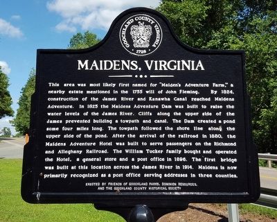 Maidens, Virginia Marker image. Click for full size.