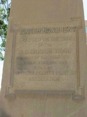 Pioneer Monument Marker. Click for full size. Pioneer Monument Marker image. Click for full size.