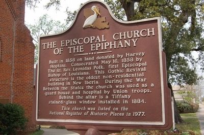 The Episcopal Church Of The Epiphany Marker image. Click for full size.
