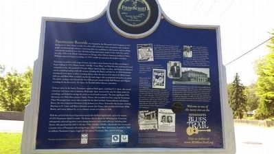 The Blues Trail: Paramount Records Marker Side B image. Click for full size.