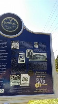 The Blues Trail: Paramount Records Marker Photos image. Click for full size.