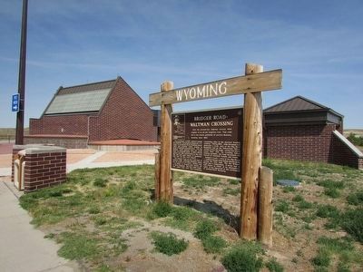 Bridger Road – Waltman Crossing Marker. Click for full size. Bridger Road – Waltman Crossing Marker image. Click for full size.