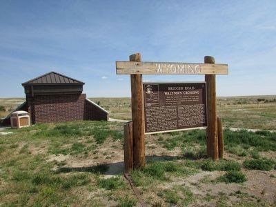Bridger Road – Waltman Crossing Marker. Click for full size. Bridger Road – Waltman Crossing Marker image. Click for full size.