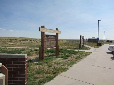 Bridger Road – Waltman Crossing Marker. Click for full size. Bridger Road – Waltman Crossing Marker image. Click for full size.
