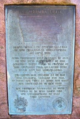 The Mormon Trail Marker. Click for full size. The Mormon Trail Marker image. Click for full size.