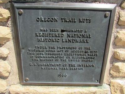 Oregon Trail Ruts Marker. Click for full size. Oregon Trail Ruts Marker image. Click for full size.