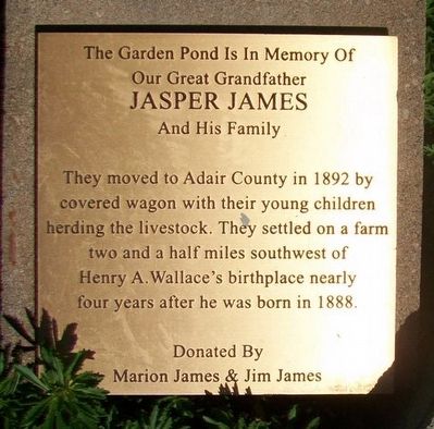Jasper James And His Family Marker image. Click for full size.