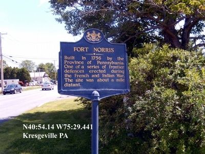 Fort Norris Marker. Click for full size. Fort Norris Marker image. Click for full size.