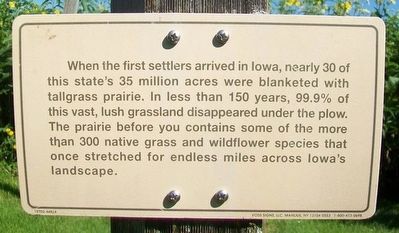 Native Prairie Planting Marker image. Click for full size.