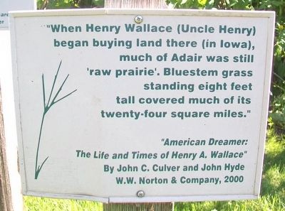 Native Prairie Planting Marker image. Click for full size.