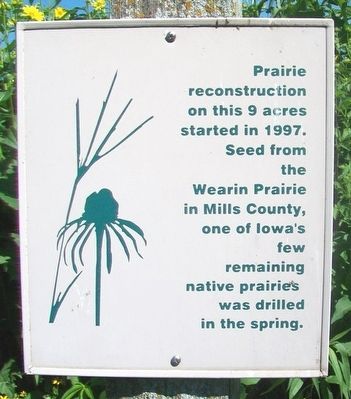 Native Prairie Planting Marker image. Click for full size.