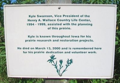 Native Prairie Planting Marker image. Click for full size.