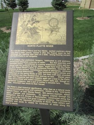 North Platte River Marker. Click for full size. North Platte River Marker image. Click for full size.