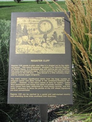Register Cliffs Marker image. Click for full size.