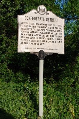 Confederate Retreat Marker image. Click for full size.
