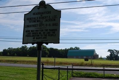 Headquarters of Generals Robert E. Lee Marker. Click for full size. Headquarters of Generals Robert E. Lee Marker image. Click for full size.