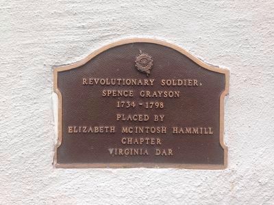 Revolutionary Soldier Spence Grayson Marker image. Click for full size.