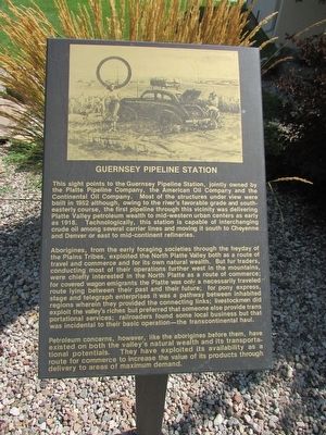 Guernsey Pipeline Station Marker image. Click for full size.