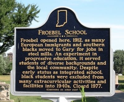 Froebel School Marker image. Click for full size.