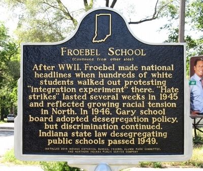 Froebel School Marker image. Click for full size.