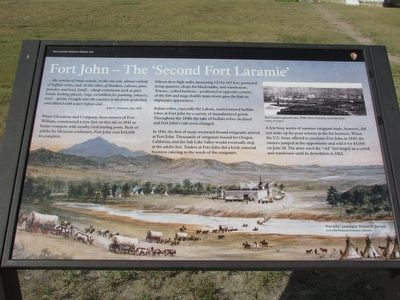 Fort John – The �Second Fort Laramie� Marker image. Click for full size.