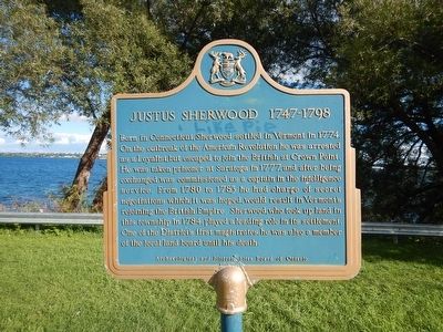 Justus Sherwood Marker. Click for full size. Justus Sherwood Marker image. Click for full size.
