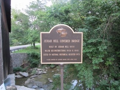 Jediah Hill Covered Bridge Marker image. Click for full size.