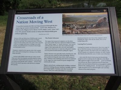 Crossroads of a Nation Moving West Marker image. Click for full size.