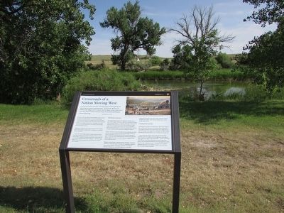 Crossroads of a Nation Moving West Marker image. Click for full size.