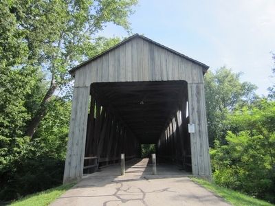 The Black (Pugh's Mill) Covered Bridge Marker. Click for full size. The Black (Pugh's Mill) Covered Bridge Marker image. Click for full size.