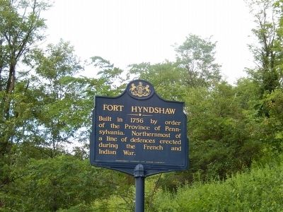 Fort Hyndshaw Marker image. Click for full size.
