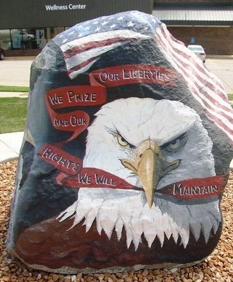 Corning Freedom Rock Veterans Memorial image. Click for full size.