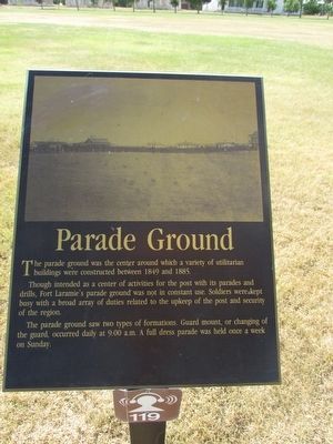 Parade Ground Marker image. Click for full size.