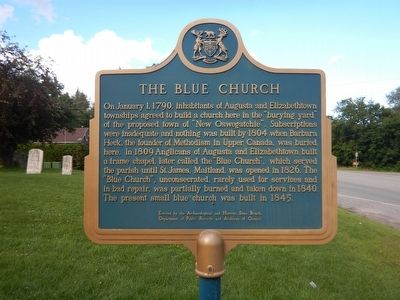 The Blue Church Marker. Click for full size. The Blue Church Marker image. Click for full size.