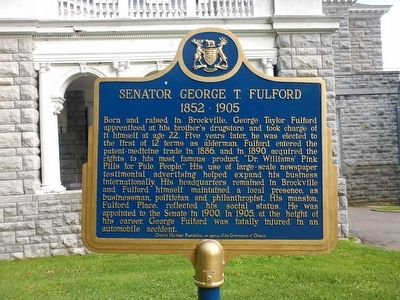 Senator George T. Fulford Marker image. Click for full size.