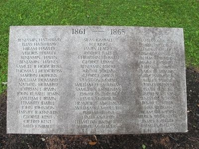 Union Township Civil War Monument Marker. Click for full size. Union Township Civil War Monument Marker image. Click for full size.