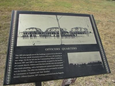 Officers Quarters Marker. Click for full size. Officers Quarters Marker image. Click for full size.