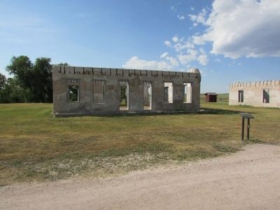 Marker at Fort Laramie. Click for full size. Marker at Fort Laramie image. Click for full size.